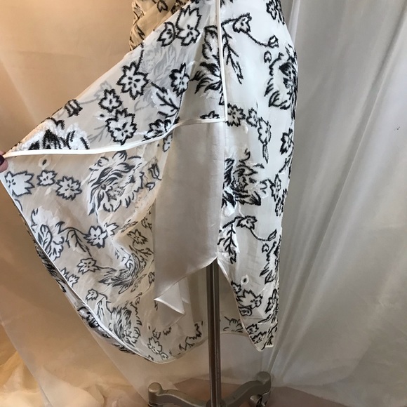 Kay Unger Floral Burned Velvet Cocktail Dress 💞 - Picture 5 of 8